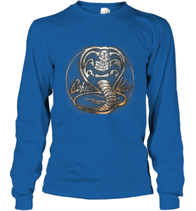 Cobra Kai Rusted Steel Snake Logo Long Sleeve T-Shirt