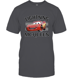 Disney Pixar Cars Lightning McQueen Finish Men's T-Shirt