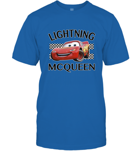 Disney Pixar Cars Lightning McQueen Finish Men's T-Shirt