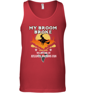 Broom Broke So I Became An Atlanta Falcons Fan  NFL Halloween Costume Men's Tank Top