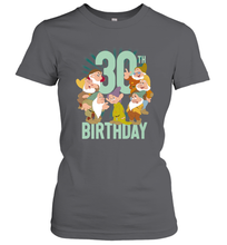 Load image into Gallery viewer, Disney Snow White Dwarfs Group Shot 30th Birthday Women's T-Shirt
