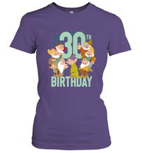Load image into Gallery viewer, Disney Snow White Dwarfs Group Shot 30th Birthday Women's T-Shirt
