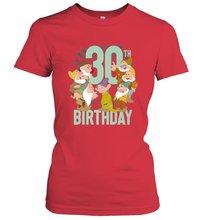Load image into Gallery viewer, Disney Snow White Dwarfs Group Shot 30th Birthday Women's T-Shirt
