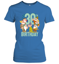 Load image into Gallery viewer, Disney Snow White Dwarfs Group Shot 30th Birthday Women's T-Shirt
