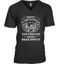 Load image into Gallery viewer, Forget glass slippers this princess wears biker boots Men's V-Neck
