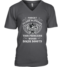 Load image into Gallery viewer, Forget glass slippers this princess wears biker boots Men's V-Neck
