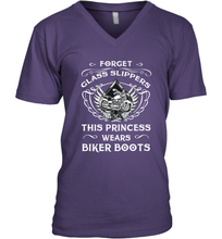 Load image into Gallery viewer, Forget glass slippers this princess wears biker boots Men's V-Neck
