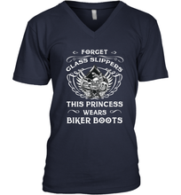 Load image into Gallery viewer, Forget glass slippers this princess wears biker boots Men's V-Neck
