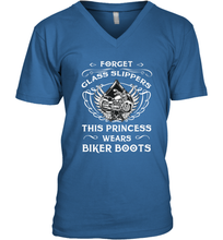 Load image into Gallery viewer, Forget glass slippers this princess wears biker boots Men's V-Neck
