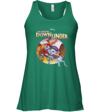 Load image into Gallery viewer, Disney The Rescuers Down Under Circle Movie Logo Women's Racerback Tank
