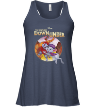 Load image into Gallery viewer, Disney The Rescuers Down Under Circle Movie Logo Women's Racerback Tank
