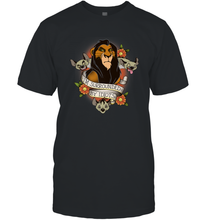 Load image into Gallery viewer, Disney Lion King Scar and Hyenas I&#39;m Surrounded By Idiots Men&#39;s T-Shirt
