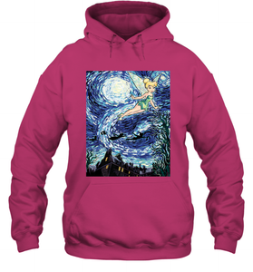 Disney Peter Pan Tinker Bell Starry Night Portrait Hooded Sweatshirt