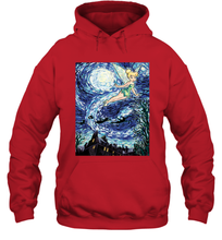 Load image into Gallery viewer, Disney Peter Pan Tinker Bell Starry Night Portrait Hooded Sweatshirt
