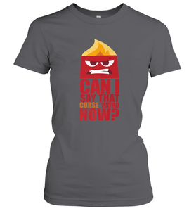 Disney Pixar Inside Out Anger Curse Quote Women's T-Shirt