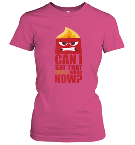 Disney Pixar Inside Out Anger Curse Quote Women's T-Shirt