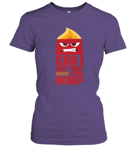 Disney Pixar Inside Out Anger Curse Quote Women's T-Shirt