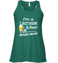 Load image into Gallery viewer, A Lacrosse Beer Kinda Mom Women&#39;s Racerback Tank
