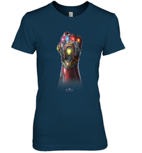 Load image into Gallery viewer, Marvel Avengers Endgame Infinity Stone Gauntlet Color Logo Women's Premium T-Shirt
