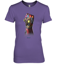 Load image into Gallery viewer, Marvel Avengers Endgame Infinity Stone Gauntlet Color Logo Women's Premium T-Shirt

