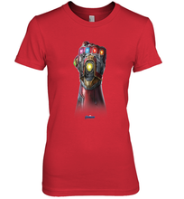 Load image into Gallery viewer, Marvel Avengers Endgame Infinity Stone Gauntlet Color Logo Women's Premium T-Shirt
