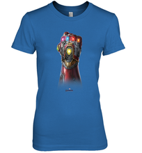 Load image into Gallery viewer, Marvel Avengers Endgame Infinity Stone Gauntlet Color Logo Women's Premium T-Shirt
