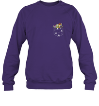 Load image into Gallery viewer, Disney Pixar Toy Story Woody Buzz Cloud Pocket Crewneck Sweatshirt
