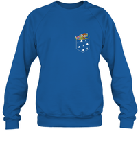 Load image into Gallery viewer, Disney Pixar Toy Story Woody Buzz Cloud Pocket Crewneck Sweatshirt
