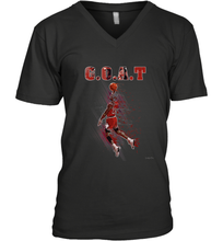 Load image into Gallery viewer, Basketball  Chicago Jordan G.O.A.T. Dunk Men's V-Neck
