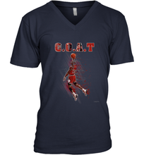 Load image into Gallery viewer, Basketball  Chicago Jordan G.O.A.T. Dunk Men's V-Neck
