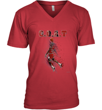 Load image into Gallery viewer, Basketball  Chicago Jordan G.O.A.T. Dunk Men's V-Neck
