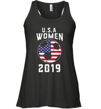 Load image into Gallery viewer, USA United States Women 2019 Soccer US Futbol Women's Racerback Tank
