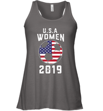 Load image into Gallery viewer, USA United States Women 2019 Soccer US Futbol Women's Racerback Tank
