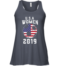 Load image into Gallery viewer, USA United States Women 2019 Soccer US Futbol Women's Racerback Tank
