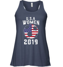 Load image into Gallery viewer, USA United States Women 2019 Soccer US Futbol Women's Racerback Tank
