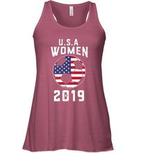 Load image into Gallery viewer, USA United States Women 2019 Soccer US Futbol Women's Racerback Tank
