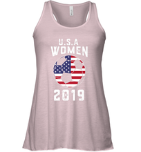 Load image into Gallery viewer, USA United States Women 2019 Soccer US Futbol Women's Racerback Tank
