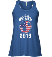 Load image into Gallery viewer, USA United States Women 2019 Soccer US Futbol Women's Racerback Tank
