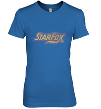 Load image into Gallery viewer, Star fox Vintage Distressed Game Logo Women's Premium T-Shirt

