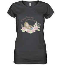 Load image into Gallery viewer, Disney Sleeping Beauty Let Me Sleep Roses Women's V-Neck T-Shirt
