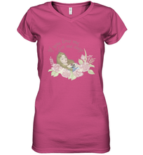 Load image into Gallery viewer, Disney Sleeping Beauty Let Me Sleep Roses Women's V-Neck T-Shirt
