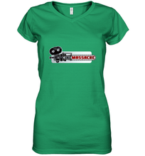 Load image into Gallery viewer, Cinemassacre Modern Chainsaw Logo Women&#39;s V-Neck T-Shirt
