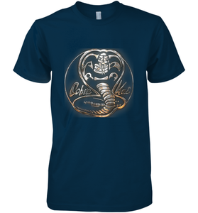 Cobra Kai Rusted Steel Snake Logo Men's Premium T-Shirt