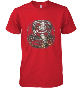 Cobra Kai Rusted Steel Snake Logo Men's Premium T-Shirt