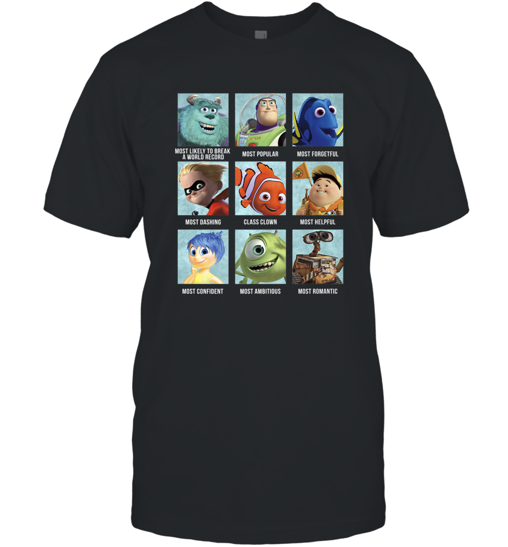 Disney Pixar Collection Character Yearbook Men's T-Shirt