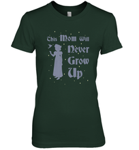 Load image into Gallery viewer, Disney Peter Pan This Mom Will Never Grow Up Women&#39;s Premium T-Shirt
