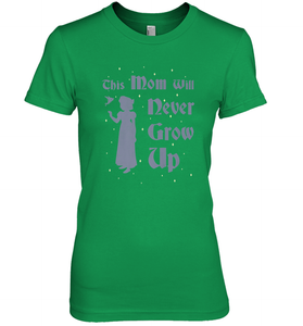 Disney Peter Pan This Mom Will Never Grow Up Women's Premium T-Shirt