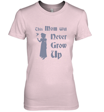 Load image into Gallery viewer, Disney Peter Pan This Mom Will Never Grow Up Women&#39;s Premium T-Shirt
