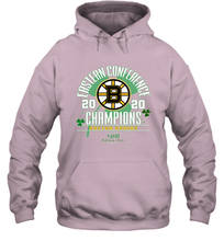 Load image into Gallery viewer, NHL ST PATRICK'S DAY Boston Bruins Fanatics 2020 Eastern Conference Champions Defensive Zone Hooded Sweatshirt
