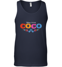 Load image into Gallery viewer, Disney Pixar Coco Movie Logo Colorful Men's Tank Top
